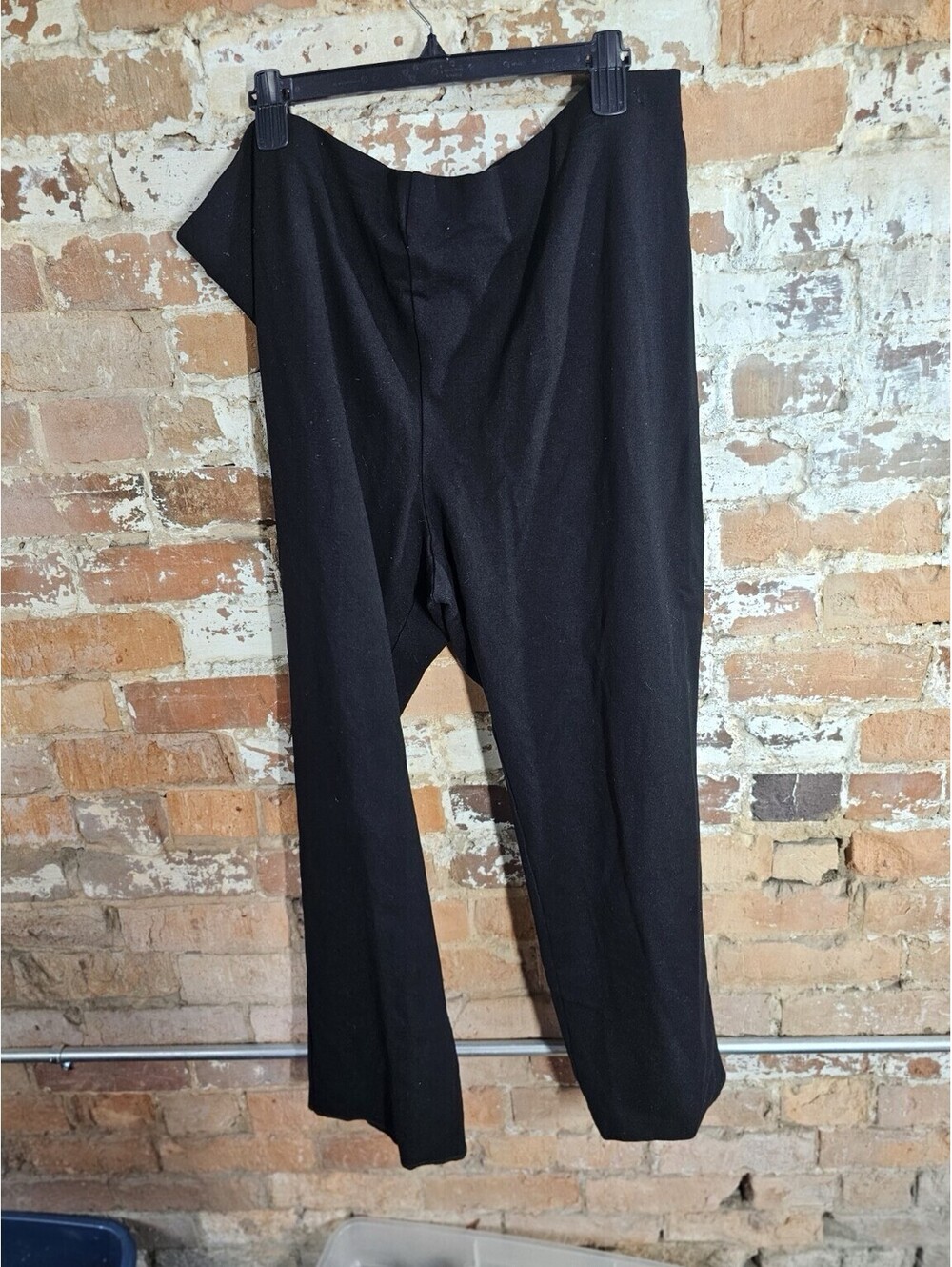 Liz Claiborne Alexis Black Ponte Pull-On Pants Women’s Plus Size 3X Straight Leg